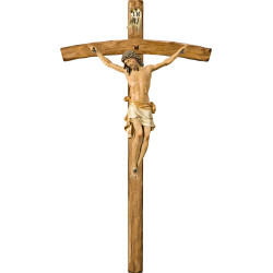 Cristo Pisa en cruz arqueada